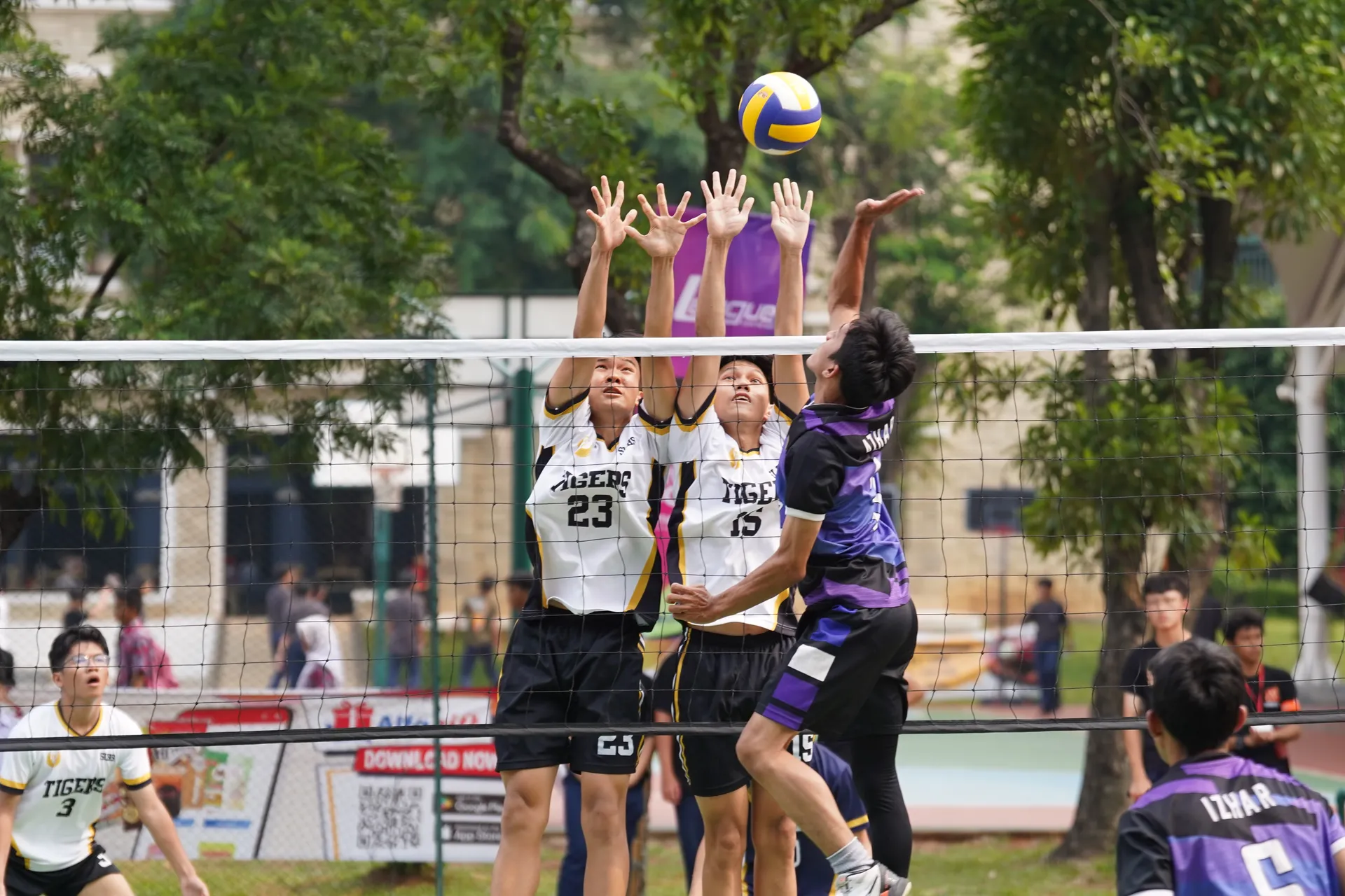 Momen kritis dalam pertandingan voli